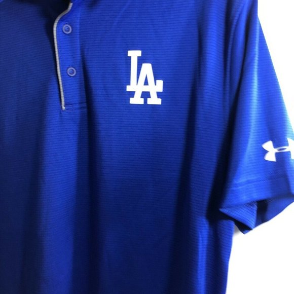 Under Armour Los Angeles LA Dodgers Mens Polo - Picture 6 of 12